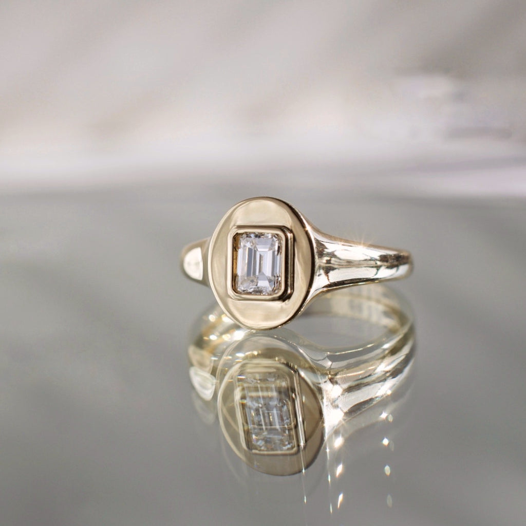 Emerald Cut Diamond Ring