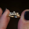 Irregular Crown & Diamonds Ring