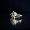 Light Green Tourmaline & Diamonds Ring