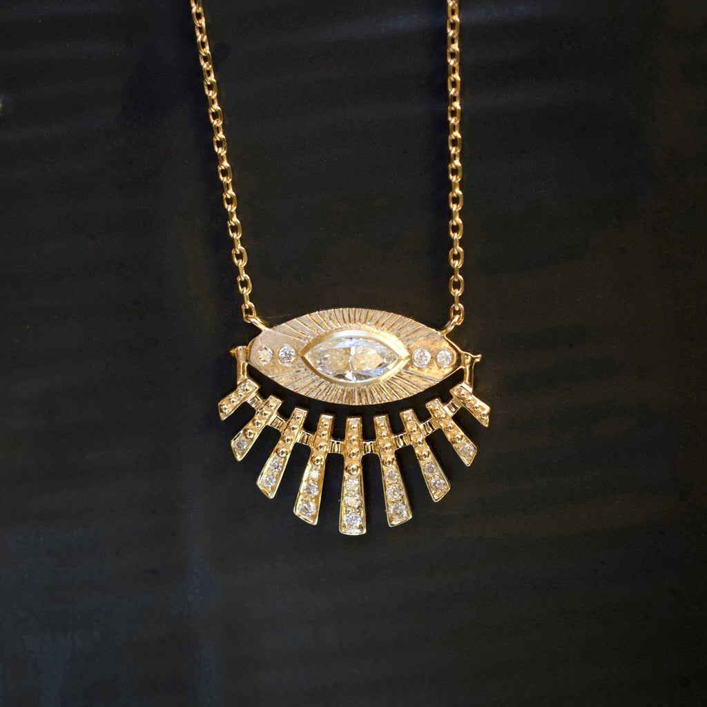 Sun Eye & Diamonds Necklace