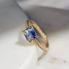 Bicolor Sapphire Monaco Ring