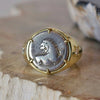 Greek Cherronesos Lion Coin Ring