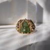 Vintage Jade Buddha Ring