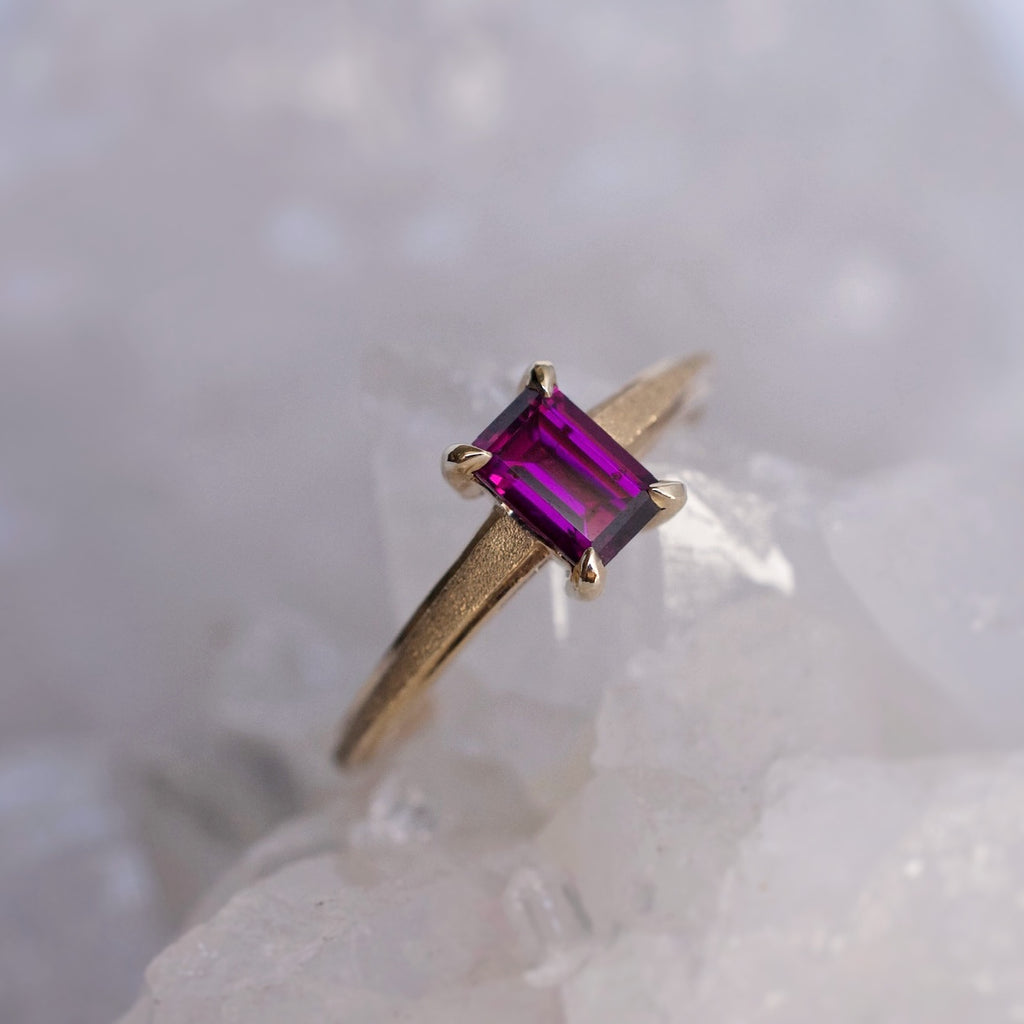 Grape Garnet Solitaire