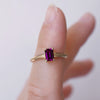 Grape Garnet Solitaire