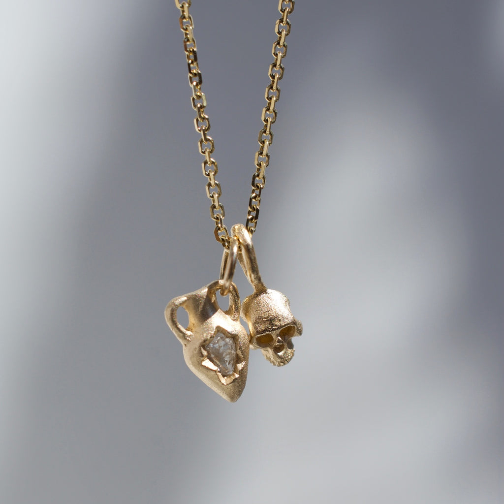 Diamond Vessel + Skull Pendant