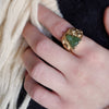 Vintage Jade Buddha Ring