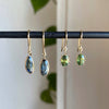 Green Sapphire Dangle Earrings