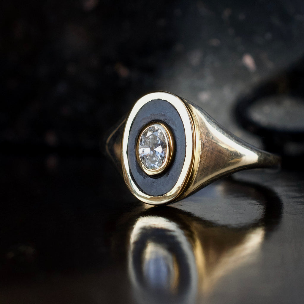 Diamond Droplet Ring