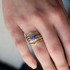 Bicolor Sapphire Monaco Ring