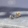 Bezel Set Diamond Earrings