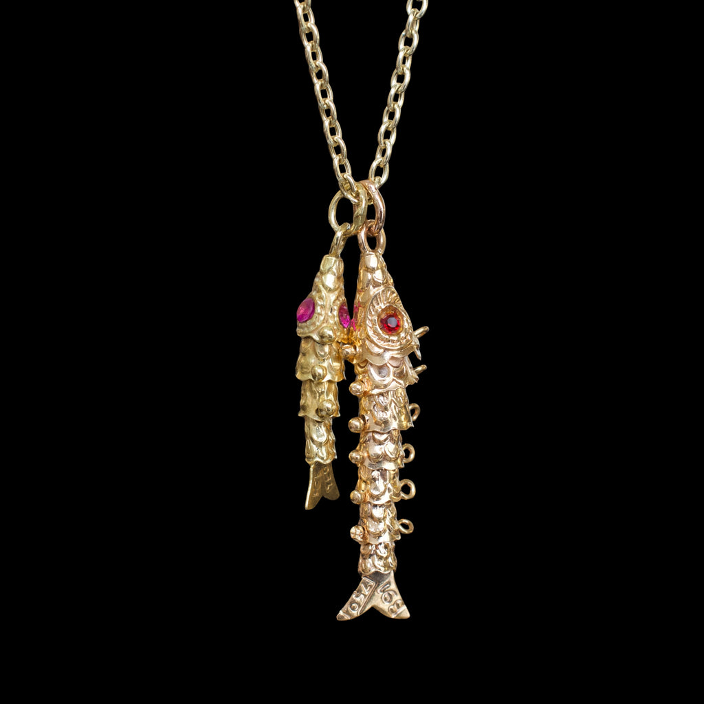 Vintage Fish Pendants