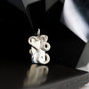 Silver Cobra & Yin Yang Domino Pendant