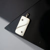 Silver Yin Yang Domino Pendant