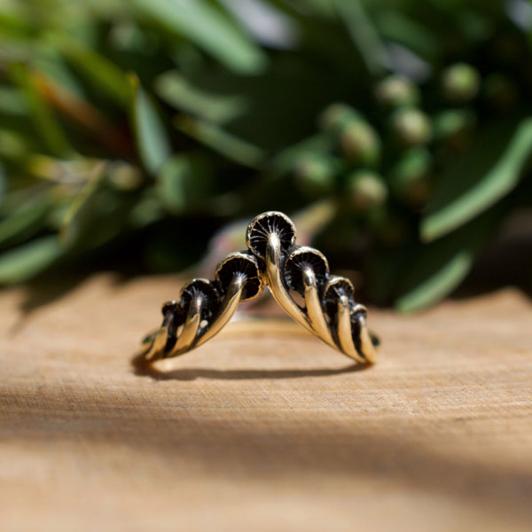 Mushroom Crown Ring