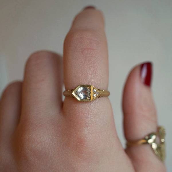 Quartz Bullet Ring