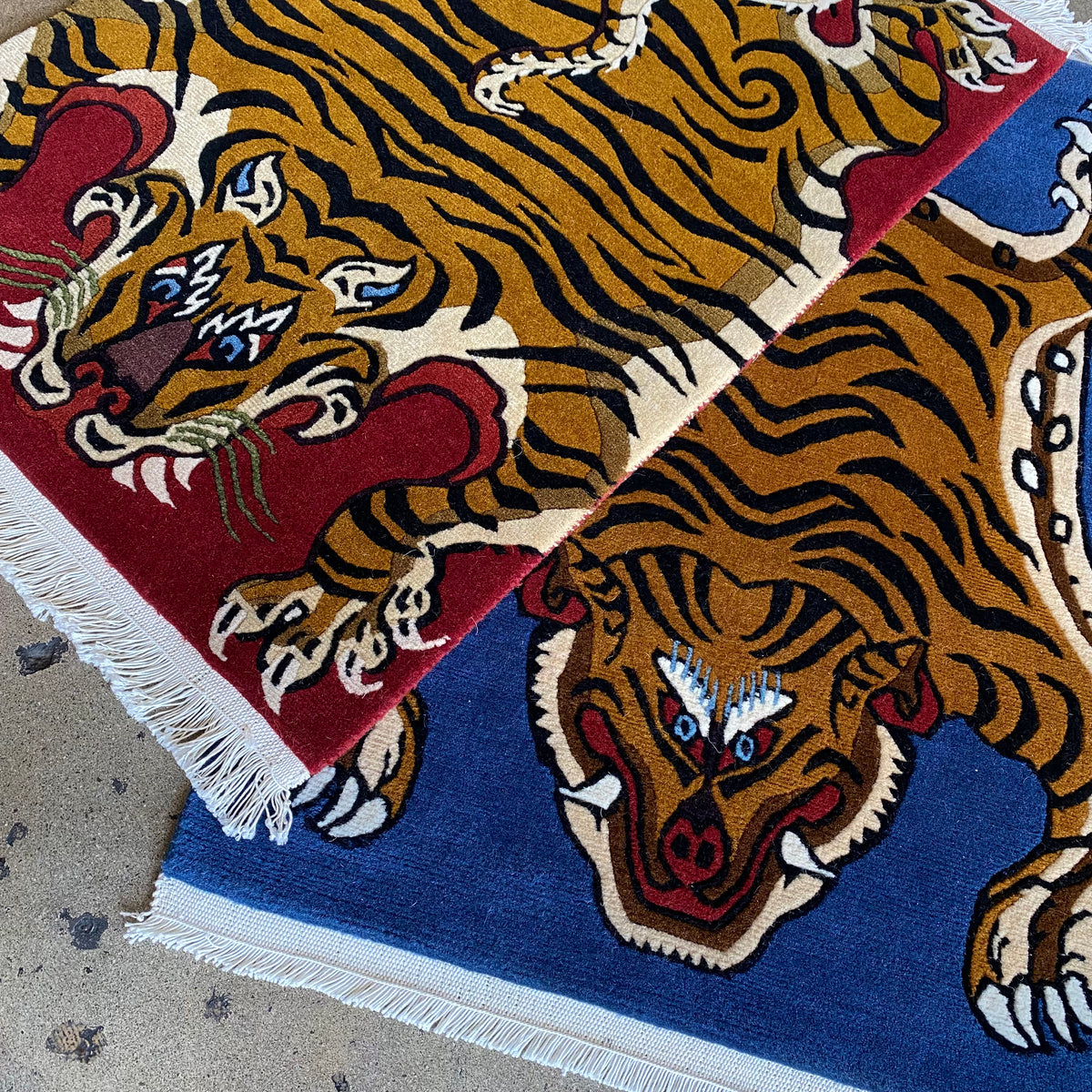 Tibetan Tiger Rugs, positivity and protection for the home.