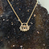 Diamond Slice Eye Necklace