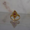 Vintage Marquise Shape Ruby & Diamond Ring