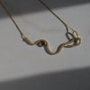 Diamond Snake Hook Necklace